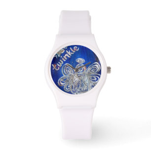 Twinkle Guardian Silver Angel Custom Watch Design Horloge