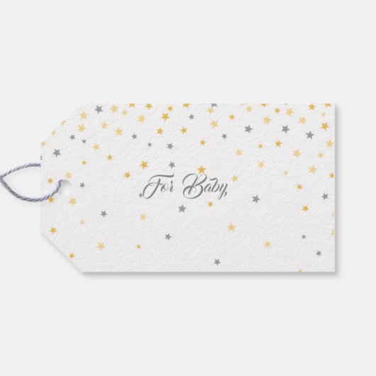 Twinkle Kleine Baby Star Gift Labels Cadeaulabel (Achterkant Horizontaal)