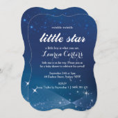 Twinkle kleine ster baby shower uitnodiging (Voorkant / Achterkant)