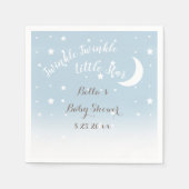 Twinkle kleine ster blauw papier servetten (Voorkant)
