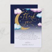 Twinkle kleine ster geslacht onthullen dank u bedankkaart (Voorkant / Achterkant)