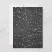 Twinkle kleine ster | Houtskool Grijs en Zilver Kaart (Achterkant)