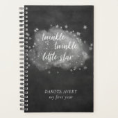 Twinkle kleine ster | Houtskool Grijs en Zilver Planner (Voorkant)
