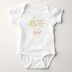 Twinkle kleine ster olifant halve maan roze romper