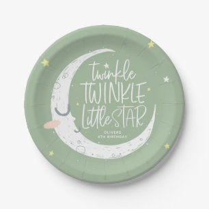 Twinkle, kleine ster-verjaardagsfeestje papieren bordje