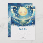 Twinkle kleine ster Waterverf dank u Kaart (Voorkant / Achterkant)