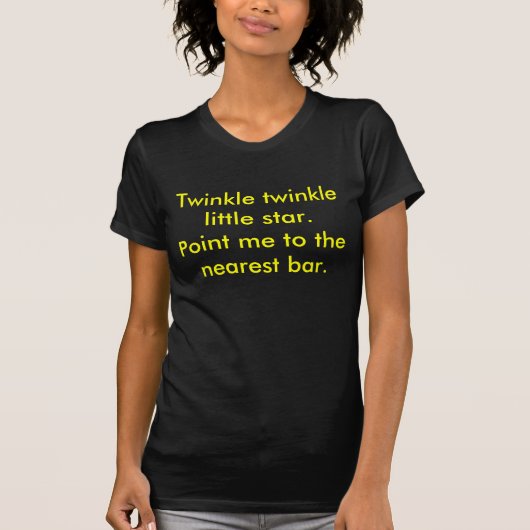 Twinkle kronkelt kleine ster. t-shirt (Voorkant)