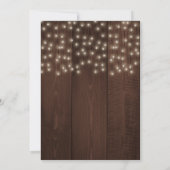 Twinkle licht rustige herfstherfsthoutbruiloft kaart (Achterkant)