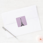 Twinkle Light Eiffel Tower Sticker - lila (Envelop)