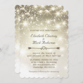 Twinkle Lights buitenbruiloft Kaart (Voorkant / Achterkant)