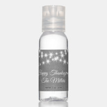Twinkle Lights Happy Thanksgiving op Grijs Linnen