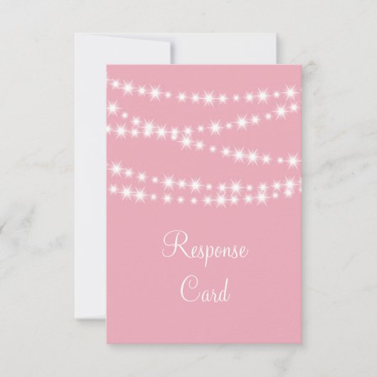 Twinkle Lights RSVP (roze) (Voorkant)
