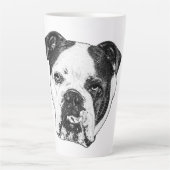 Twinkle-Lit Bulldog Brew Latte Mok (Voorkant)
