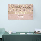 Twinkle Little Star 1e verjaardag Spandoek (Beurs)