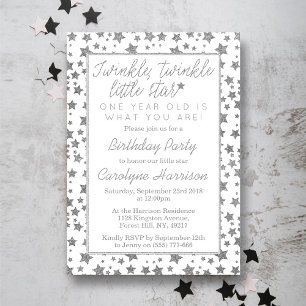 Twinkle Little Star 1st Birthday Kaart
