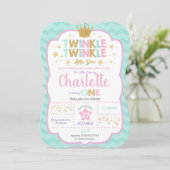 Twinkle Little Star Anniversaire Fête Invitation F (Debout devant)