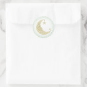 Twinkle Little Star Autocollant Lune Dorée Mint (Sac)