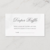 Twinkle Little Star Baby shower Diaper Raffle Informatiekaartje (Voorkant)