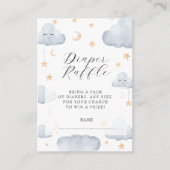 Twinkle Little Star Baby shower Diaper Raffle Informatiekaartje (Voorkant)