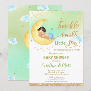 Twinkle Little Star Baby shower Genderneutraal Kaart