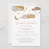 Twinkle Little Star Baby shower Invitation neutre (Devant)