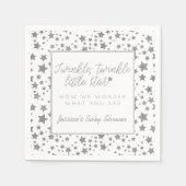 Twinkle Little Star Baby shower Servetten (Voorkant)