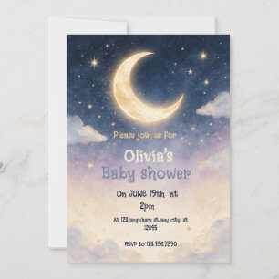 Twinkle Little Star Baby Shower Uitnodiging