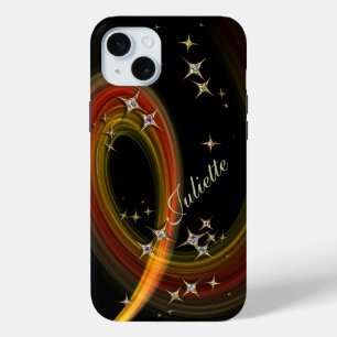 Twinkle Little Star - bling kunst met aangepaste n iPhone 15 Mini Hoesje