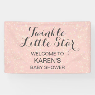 Twinkle Little Star Blush Roze Baby shower Spandoek