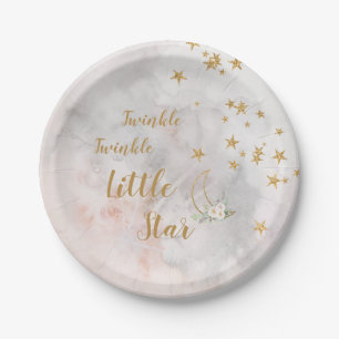 Twinkle Little Star Borden over de maan Borden Papieren Bordje