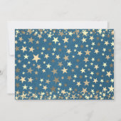 Twinkle Little Star Boy 1e verjaardag Save The Date (Achterkant)