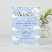 Twinkle Little Star Boy Kaart (Staand voorkant)