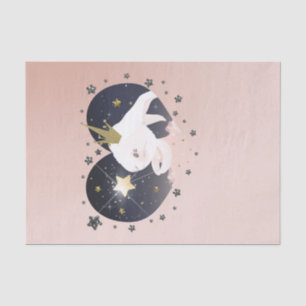Twinkle Little Star Bunny Rabbit Peach Baby shower Tissuepapier