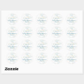 Twinkle Little Star & Cloud Baby shower Ronde Sticker (Vel)