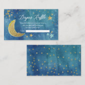 Twinkle Little Star Diaper Raffle Card Informatiekaartje (Voorkant / Achterkant)