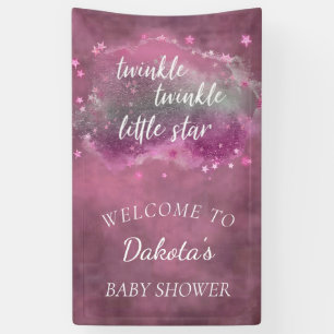 Twinkle Little Star   Dusty Mauve Pink Grey Spandoek