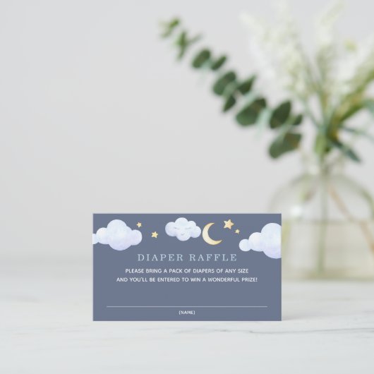 Twinkle Little Star Elephant Raffle insert card Informatiekaartje (Staand voorkant)