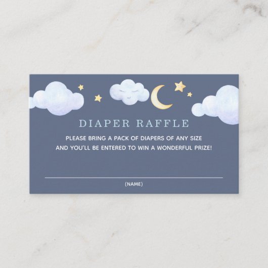 Twinkle Little Star Elephant Raffle insert card Informatiekaartje (Voorkant)