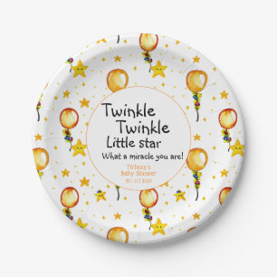 Twinkle Little Star Gender Neutral Baby shower Papieren Bordje