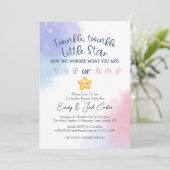 Twinkle Little Star Gender Onthult Schattigee Wate Kaart (Staand voorkant)