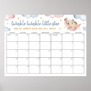 Twinkle Little Star Geslacht Onthullen Guess de da Poster