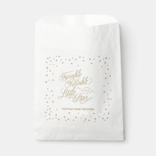 Twinkle Little Star Gold Baby shower Bedankzakje