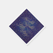 Twinkle Little Star Gold Baby shower Napkins Servetten (Hoek)