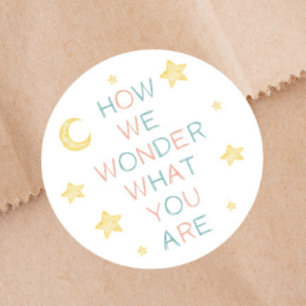 Twinkle Little Star Hoe we over gender discussiëre Ronde Sticker