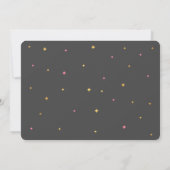 Twinkle Little Star Invitations pour le premier an (Dos)