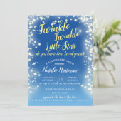 Twinkle Little Star Krijtbord Sparkle Kaart (Staand voorkant)