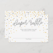 Twinkle Little Star Luiers Raffel Ticket Grijs Informatiekaartje (Voorkant / Achterkant)