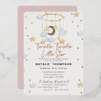 Twinkle Little Star Meisje Roze Baby Shower Rose