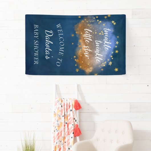 Twinkle Little Star | Navy Blue Copper Gold Dust Spandoek (Insitu)