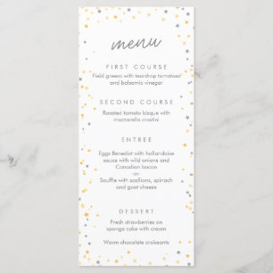 Twinkle Little Star Party / Douche Menu